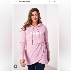 Nursing / Maternity hoodie and baby wearing size XL